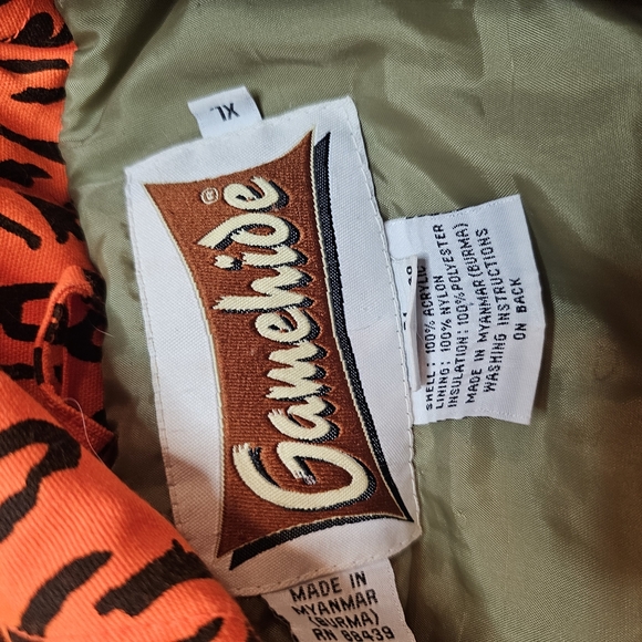 Vintage Gamehide Orange Hunting Coat sz XL - Picture 2 of 3